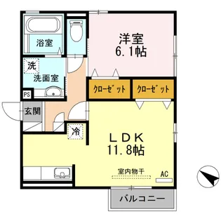 アムールK【2階】の間取り