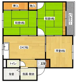 トリヴァンベール【303号室】の間取り