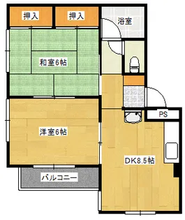 向洋細川ビル【3階】の間取り