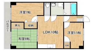 ブリリアンKの間取り