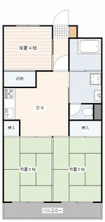 コーポグリーンピア【3階】の間取り