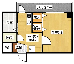 グレース国泰寺【4階】の間取り
