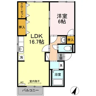 コーポふじの間取り