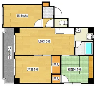 田岡マンションの間取り