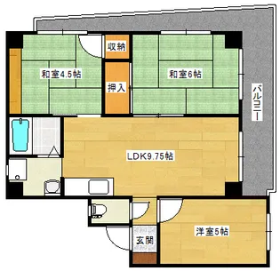 田岡マンション【201号室】の間取り