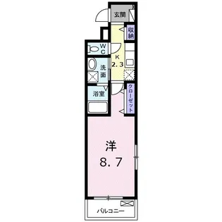 レイルヤード中山2【2階】の間取り