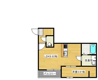 フリートフォルヴィラ古江新町Aの間取り