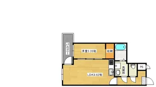 フリートフォルヴィラ古江新町A【3階】の間取り