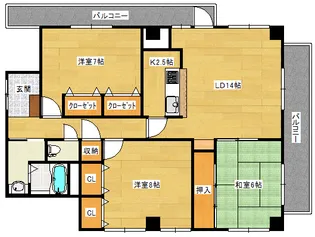 大和トラスト第5中山ビルの間取り
