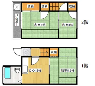 古市メゾネット【103号室】の間取り