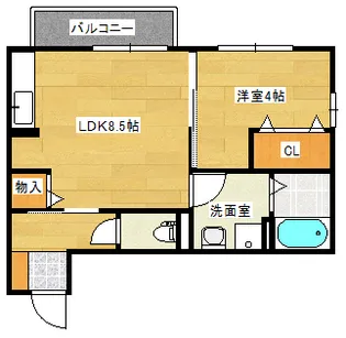 ウィットK【2階】の間取り
