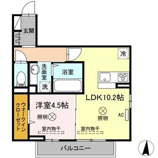 Onewide山本【3階】の間取り