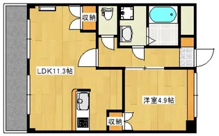 ディアベルジュ【1階】の間取り