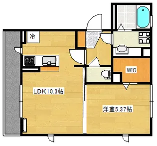 クレールA【2階】の間取り