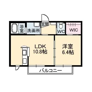 レーヴェンス温品壱番館【2階】の間取り