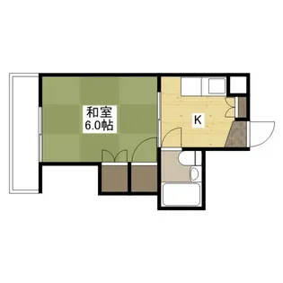 COMFORTAKEBONO【201号室】の間取り