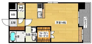 シティハイツ宇品【8階】の間取り