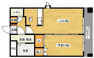 JGRACE河原町【3階】の間取り