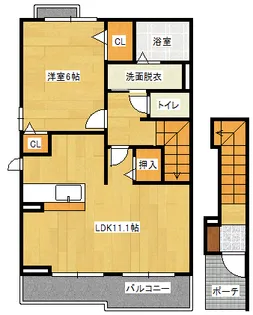 ノーブル川内3番館の間取り