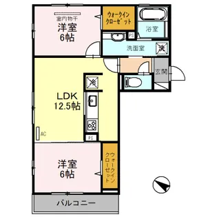 リバーサイド伴中央の間取り