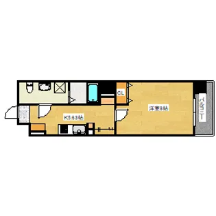 FANTASYSPACE千田町【7階】の間取り