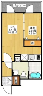 ヴィラ博丈庚午北【3階】の間取り