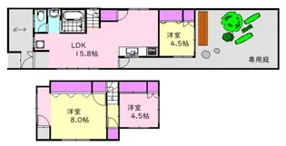 広島県広島市中区西十日市町【一戸建】の間取り