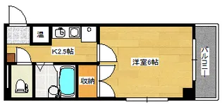 ウエストサイドアベニュー【6階】の間取り