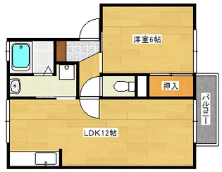 セジュール梅林の間取り