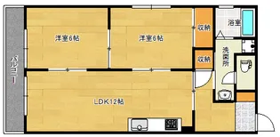 K1ハイム東雲【4階】の間取り