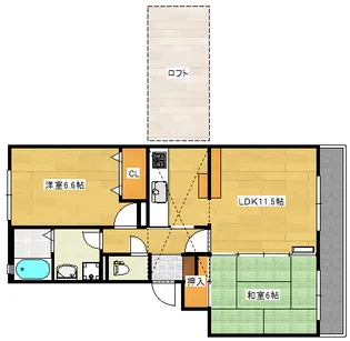 オーシャンビューアメニティ【1階】の間取り