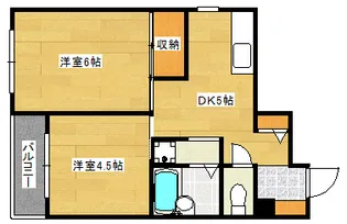 コーポ神田【402号室】の間取り