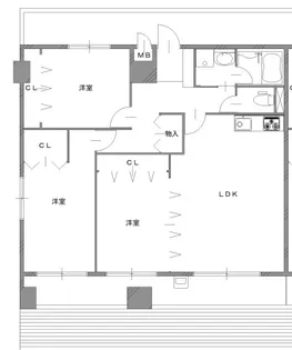 ラフォーレ十日市【8階】の間取り