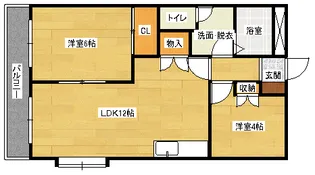 エクセレンス東野2番館【2階】の間取り