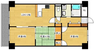 グリーンコート井口【2階】の間取り