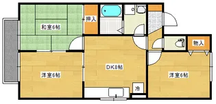 ドルフ井口台A棟【2階】の間取り