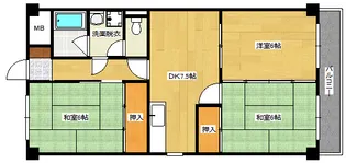 コーポ井口台【4階】の間取り