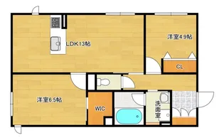サンセントラル【1階】の間取り