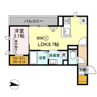 プレミア尾長西A棟の間取り