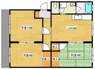 土屋マンション【302号室】の間取り