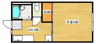 クリーンハウスコーポB棟の間取り