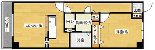 ラフィーネ東野【1階】の間取り