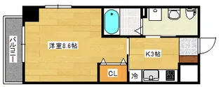 サンライズ昭和【2階】の間取り