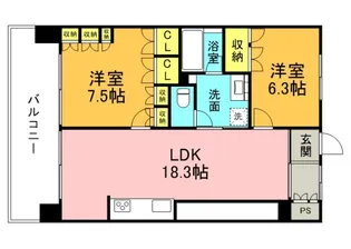 アーバンビュー宇品フェアパークB棟の間取り