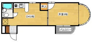 ヴィラ旭【304号室】の間取り