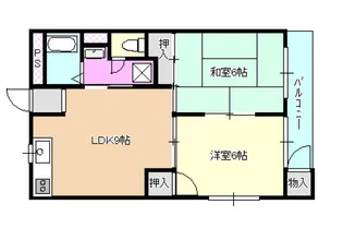 小川マンション【2階】の間取り
