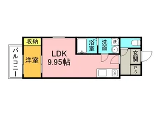 RESIDENTIAL戸坂駅前【2階】の間取り