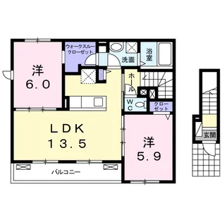 ティシュティル5の間取り