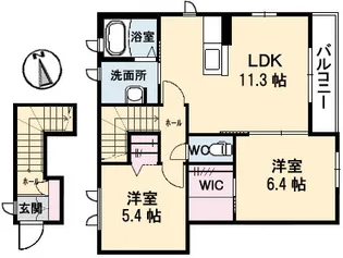 シーゲル【2階】の間取り