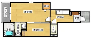 ベルメゾン【1階】の間取り